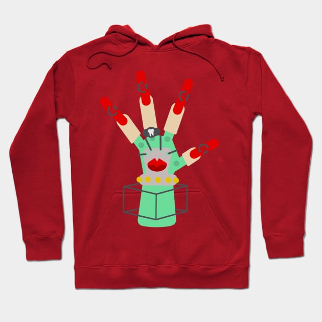 Hand of Many Items Hoodie by Durvin